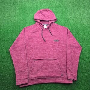 Coalatree Evolution Hoodie Mens Large‎ Maroon Fleece Sweatshirt Pullover Pocket